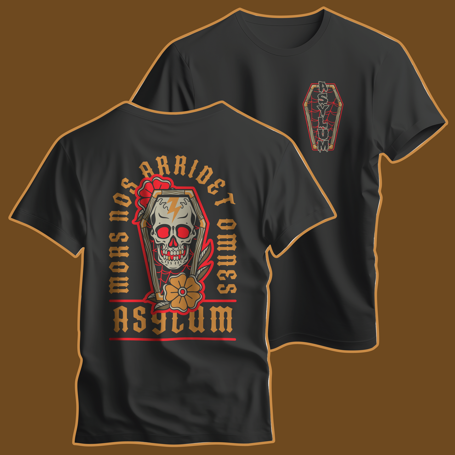 Asylum Traditional Floral Coffin