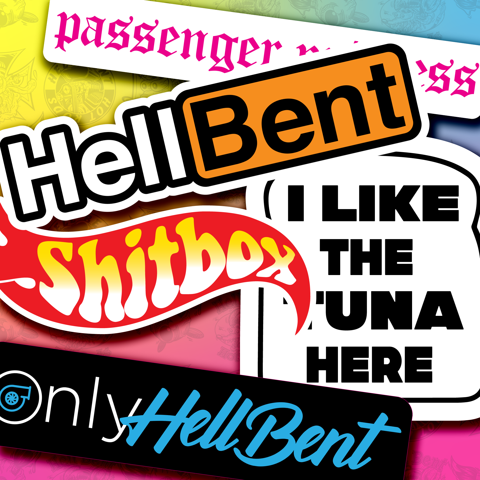 Benthot Novelty Stickers – Hell Bent