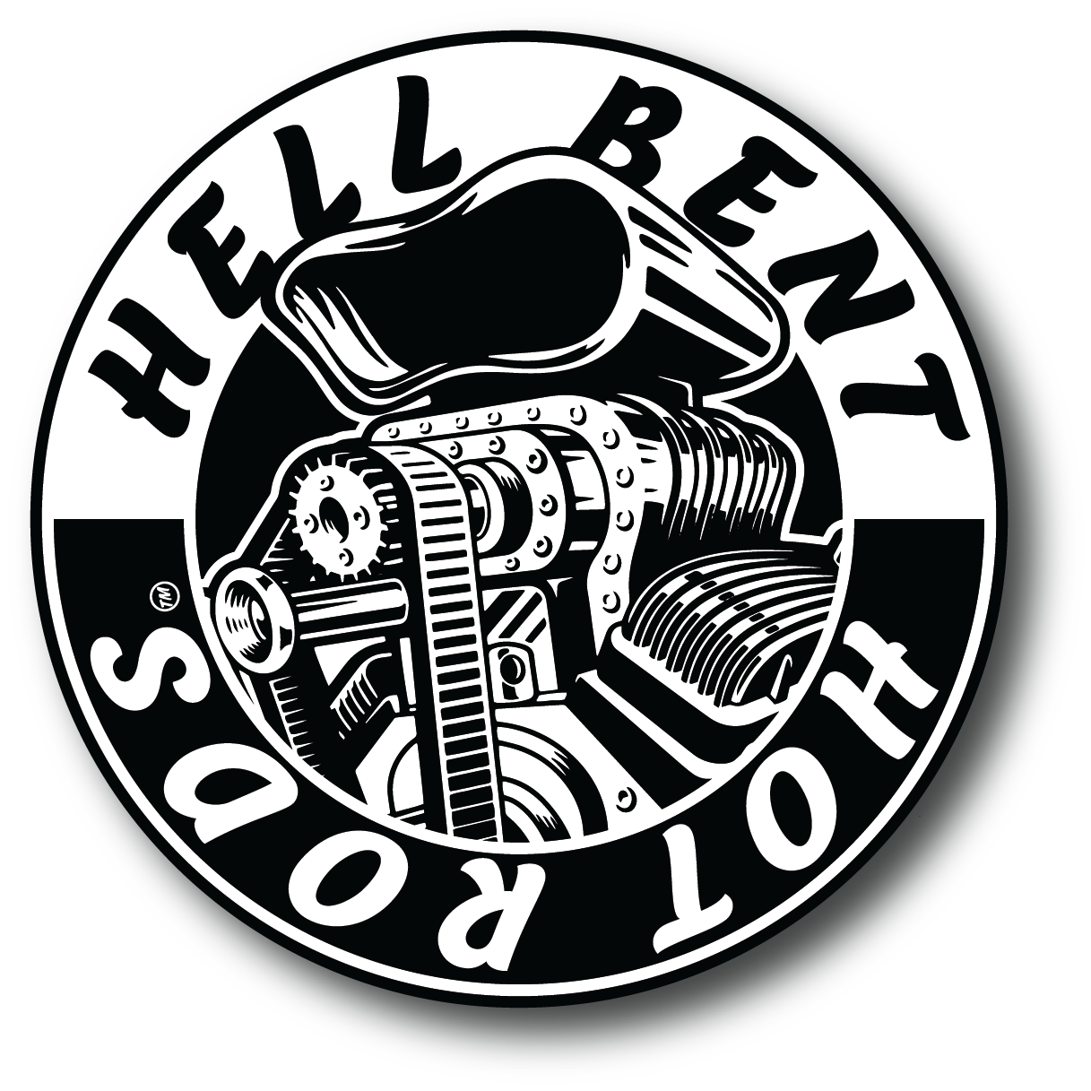 Hell Bent Hot Rods Classic Sticker