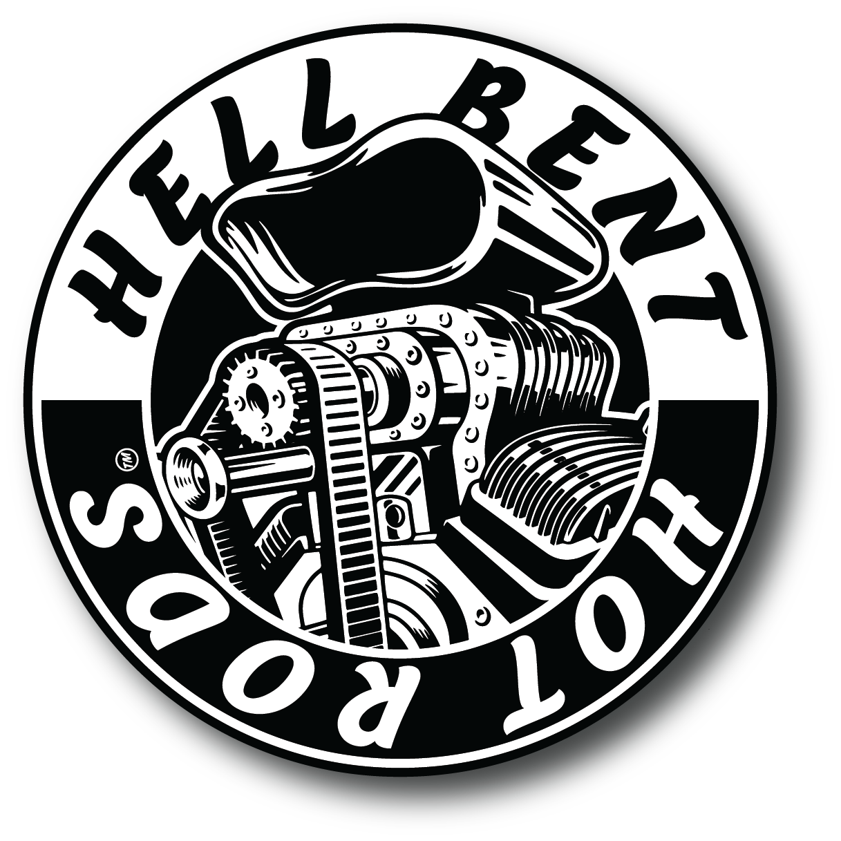 Hell Bent Classic Circle Sticker